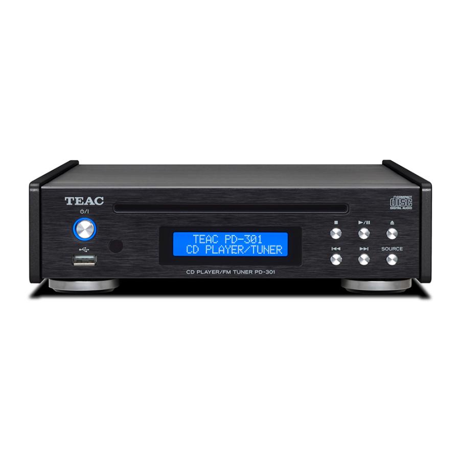 TEAC - PD-301-X/B/ブラック(ワイドFMチューナー搭載CD TEAC - PD-301-X/B/ブラック(ワイドFMチューナー搭載CD