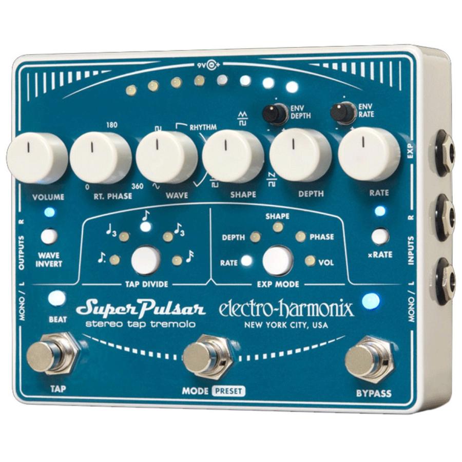 Electro-Harmonix Pulsar トレモロ エレハモ【動作確認済】 Electro Harmonix エフェクター エレハモ Super Pulsar ステレオ