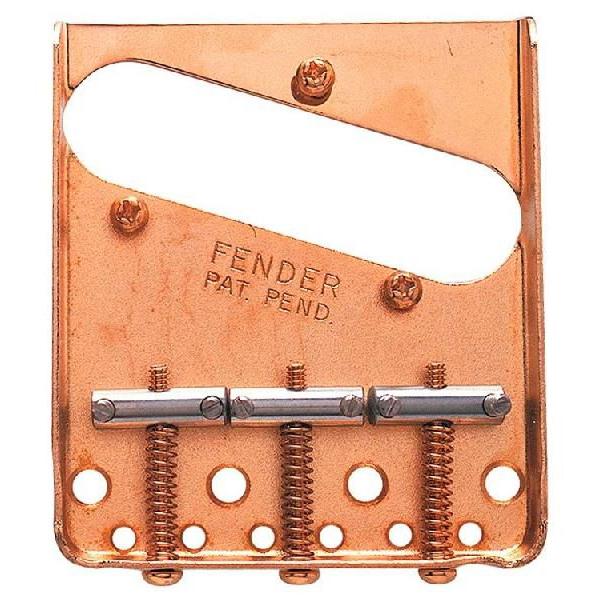 Fender フェンダー パーツ 3-SADDLE AMERICAN VINTAGE TELECASTER BRIDGE ASSEMBLY (GOLD) 0990806200 ブリッジ│直輸入品｜audio-mania