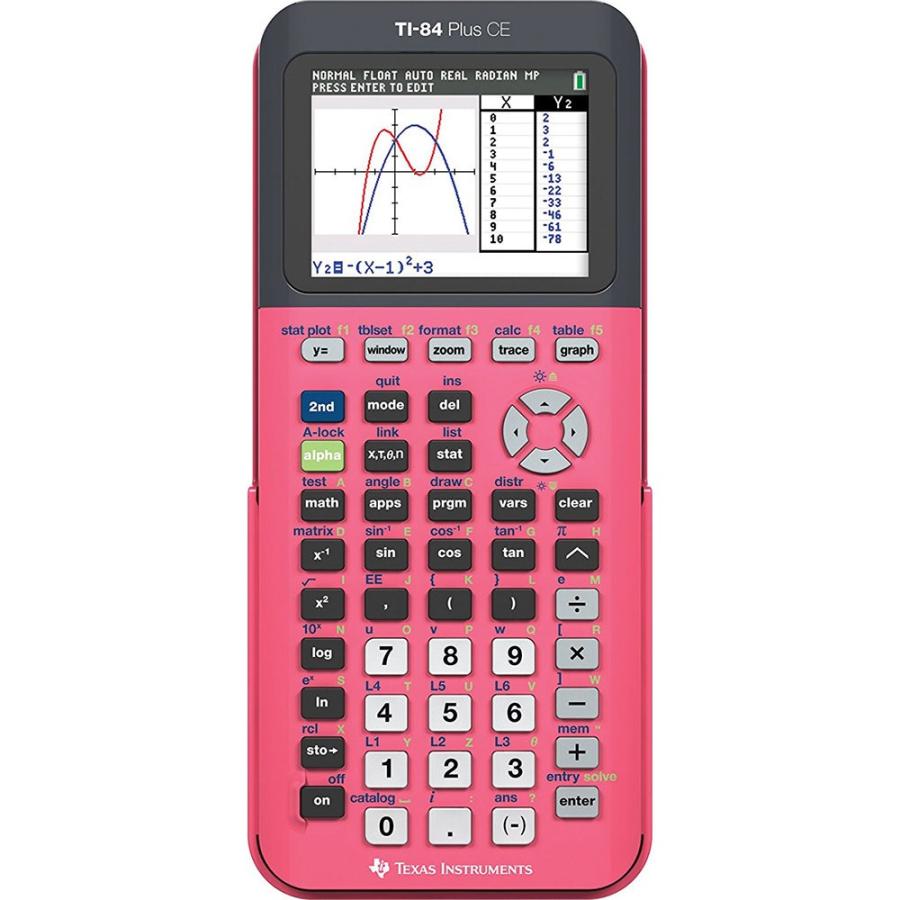 Texas Instruments TI-84 Plus CE Coral ピンク グラフ電卓 │直輸入品