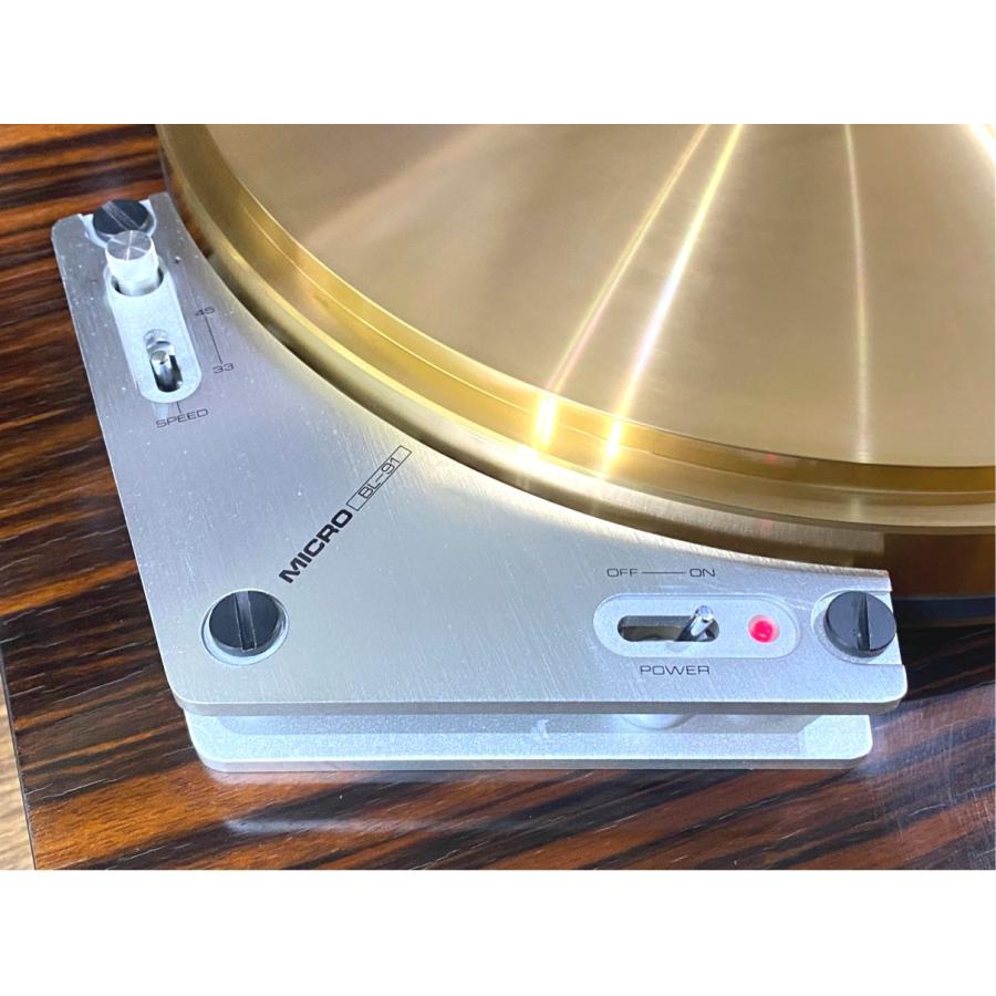 ターンテーブル MICRO BL-91 RT-2000G 砲金製 SMEベース/ゴムベルト