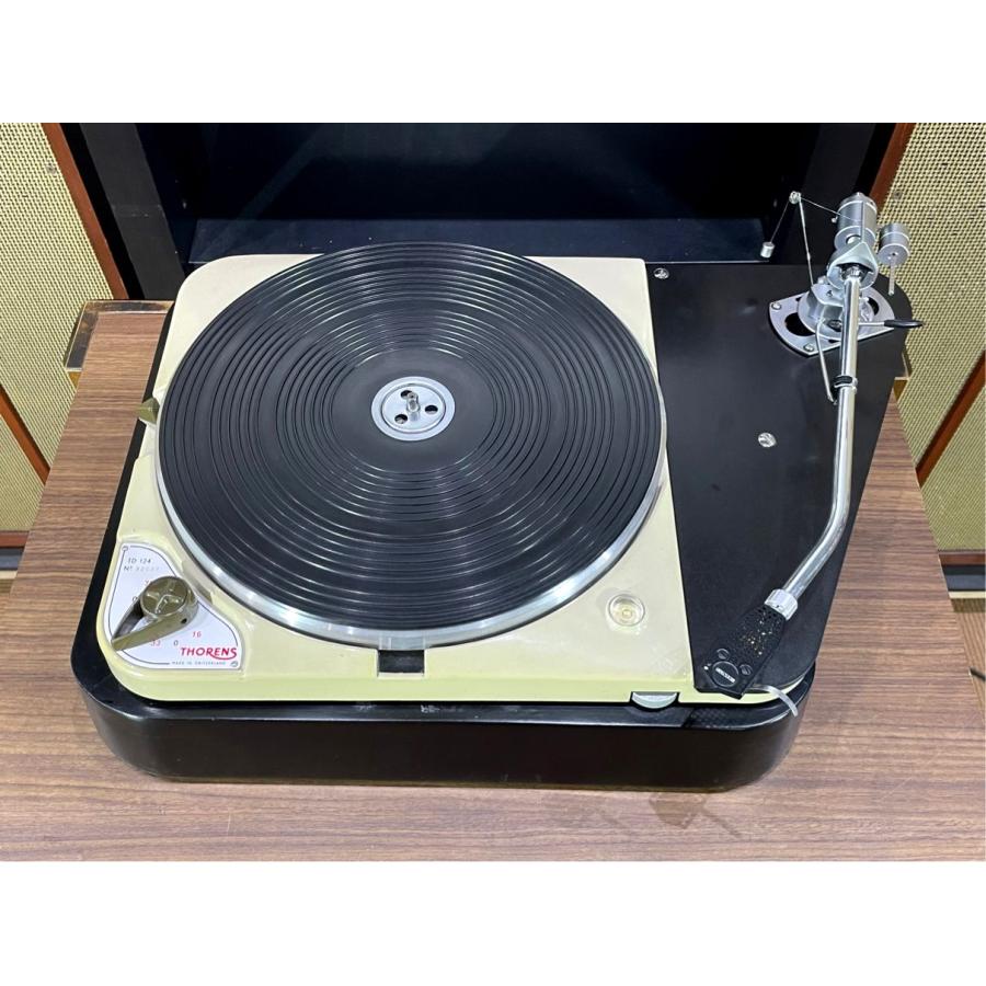 THORENS ターンテーブル THORENS TD124 SME 3012 S2 ロングアーム 搭載