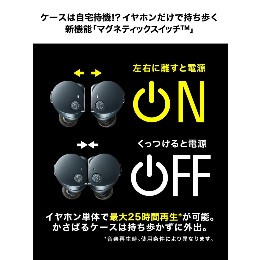 新品未使用　ATH-CKS50TW2 BK 黒　フルワイヤレスイヤホン Amazon.co.jp: オーディオテクニカ ATH-CKS50TW2 BK(E