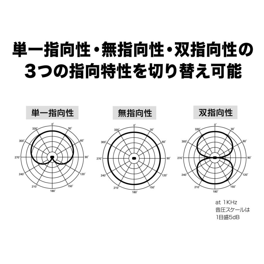 オーディオテクニカ AT2050 コンデンサーマイク XLR 単一指向性 双指向 全指向 ローカット PADスイッチ レコーディングの画像