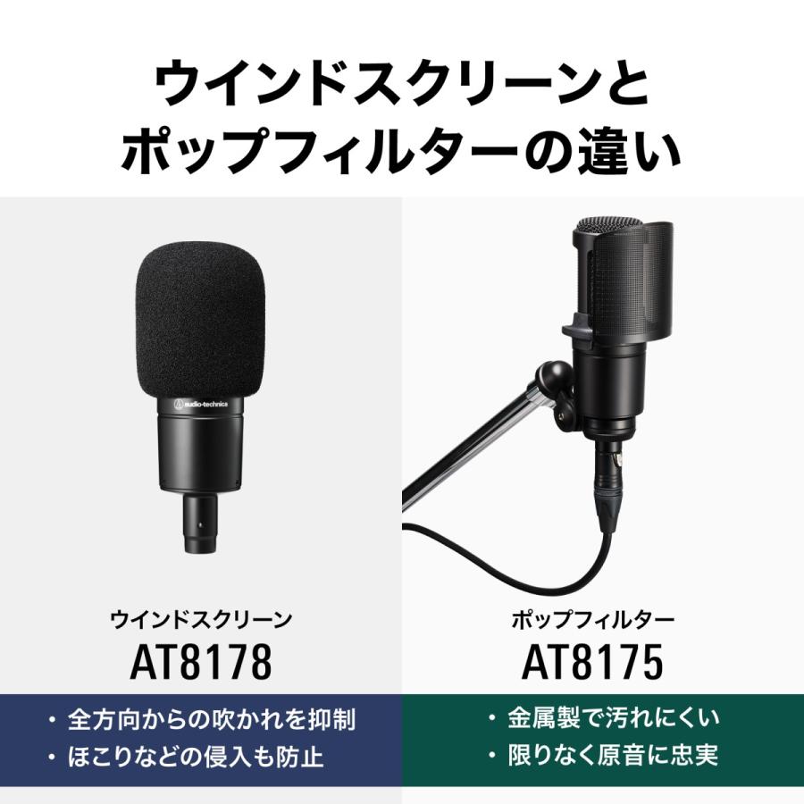 オーディオテクニカ AT8178 ウインドスクリーン AT20シリーズサイド