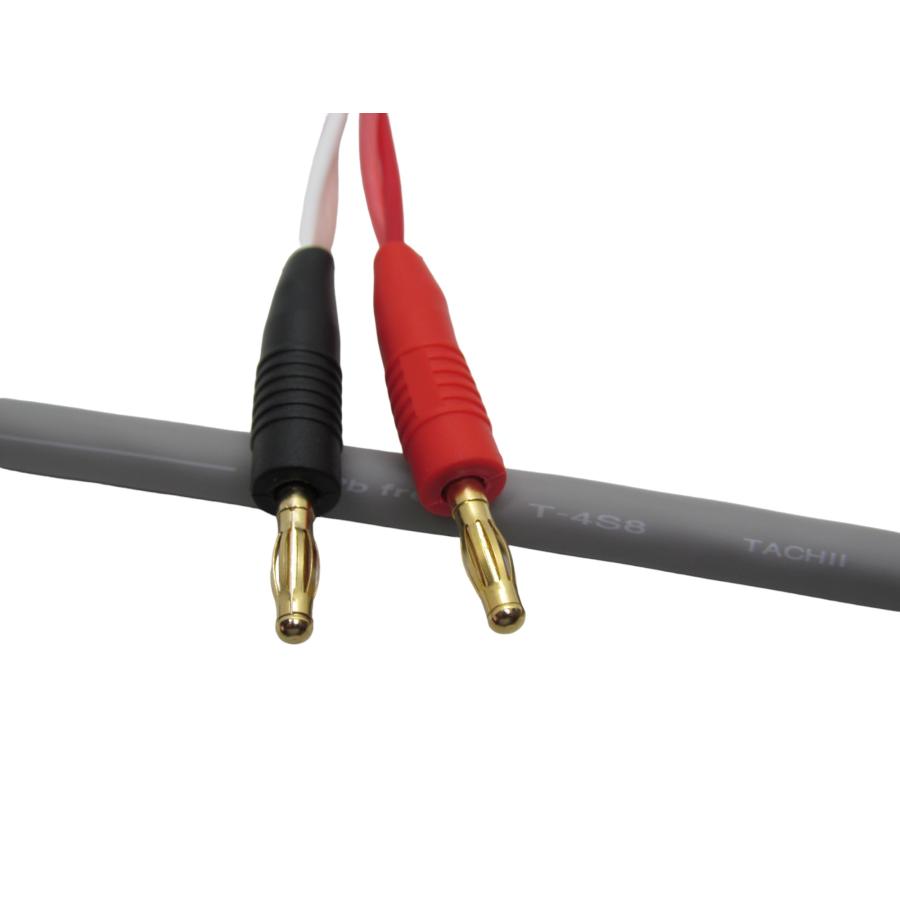 レビュー高評価の商品 立井電線 T-4S8 スピーカーケーブル バナナ加工 1本 [B] (長さ ケーブル・シールド