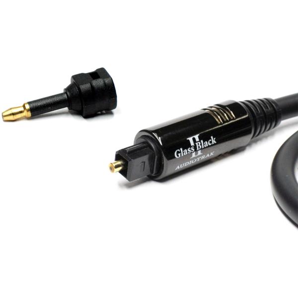 AUDIOTRAK Glass Black 2 plus/3.0m オーディオ光ケーブル（角型⇔角型