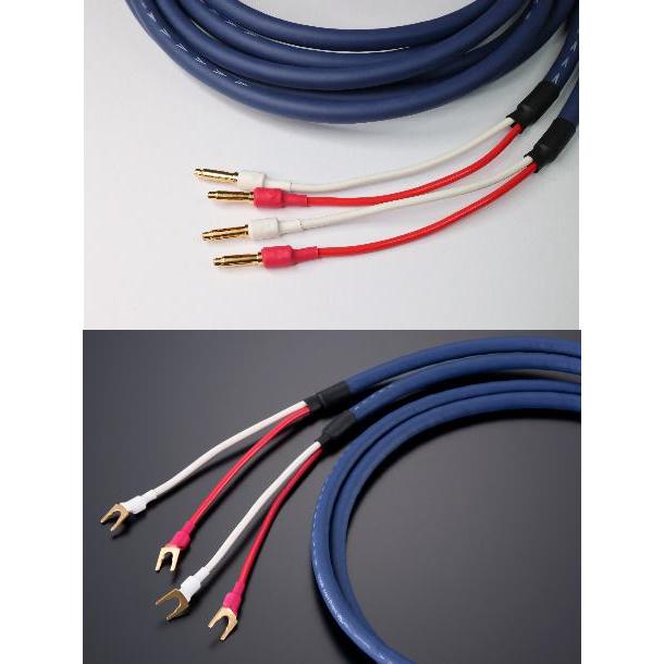 TIGLON MS-DR20SP-AD-1.5/1.5m/BY アンプ側バナナ/SP側Y端子仕様（2本1