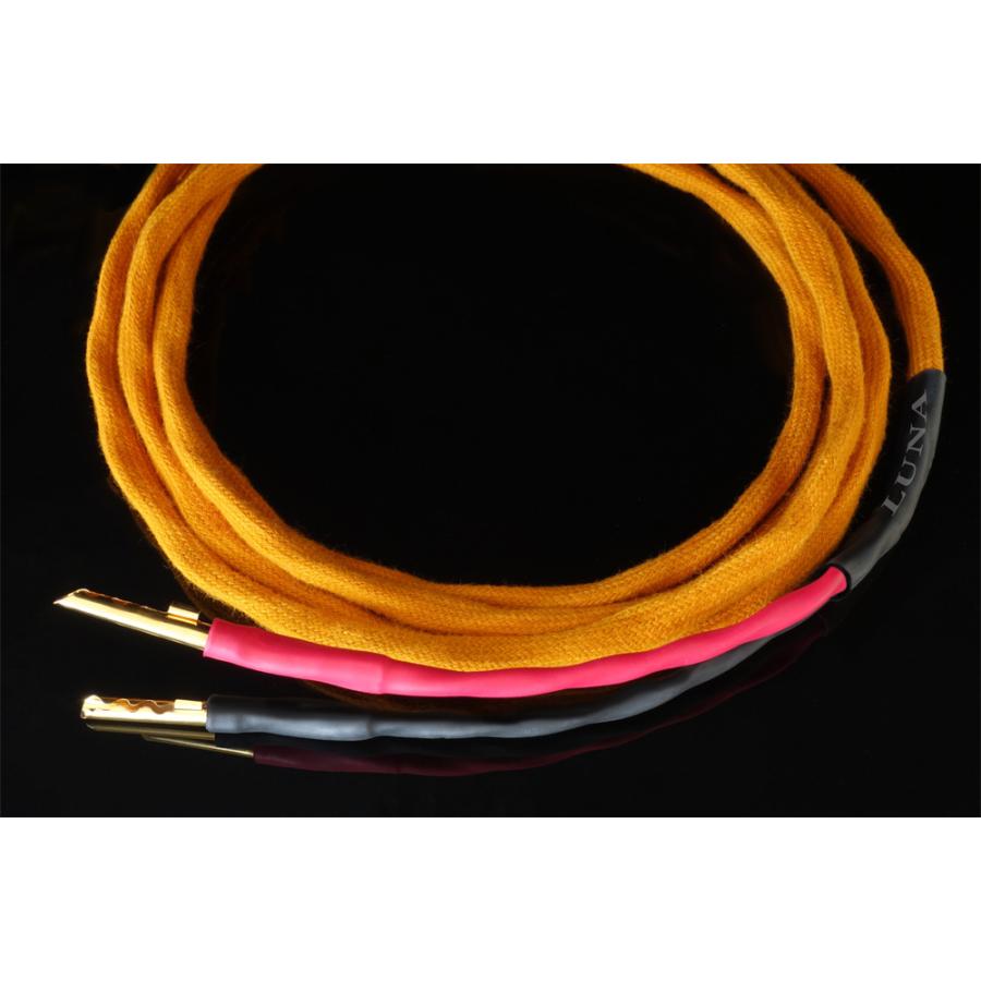 Luna Cables (ルナケーブル) スピーカーケーブル ORANGE Speaker バナナプラグ 2.5m 1ペア シングルワイヤ