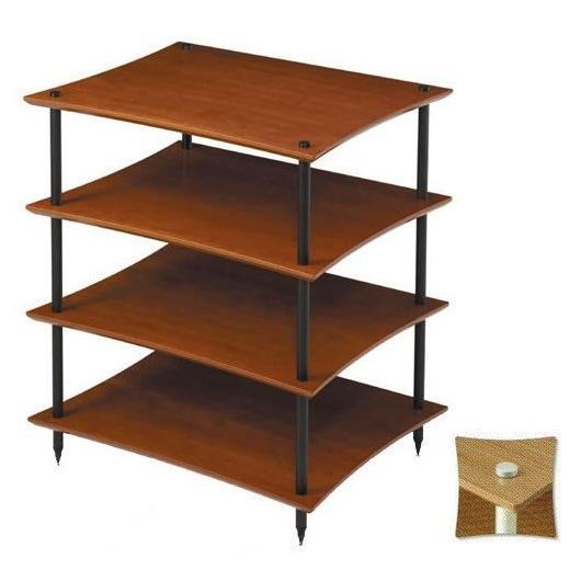 限定版 送料無料 Q4dシリーズ Quadraspire クアドラスパイア オーディオラック Q4d 棚板 オーク 19mm径シルバーポール オーディオ機器