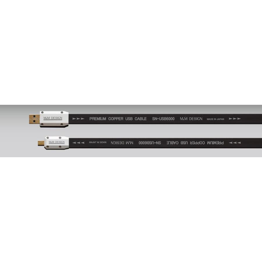 M&M DESIGN (エムアンドエムデザイン) USBケーブル SN-USB6000A-miniB 1.5m｜audiounion909