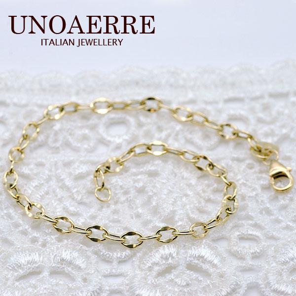 UNOAERRE ウノアエレ UNOAERRE K18 イエローゴールド ブレスレット 