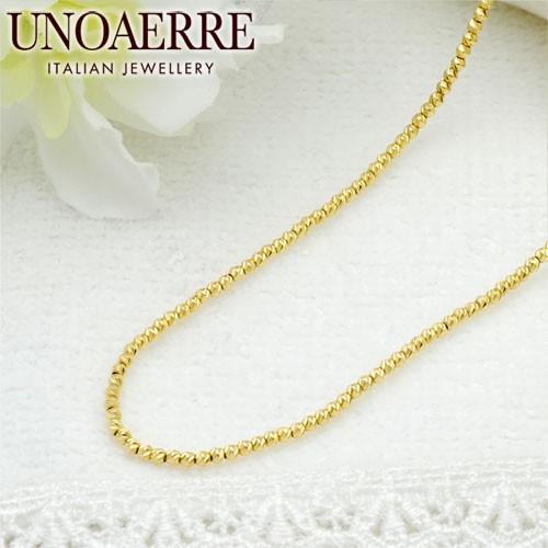 UNOAERRE 雑誌掲載商品 ウノアエレ UNOAERRE K18ネックレス イエロー  