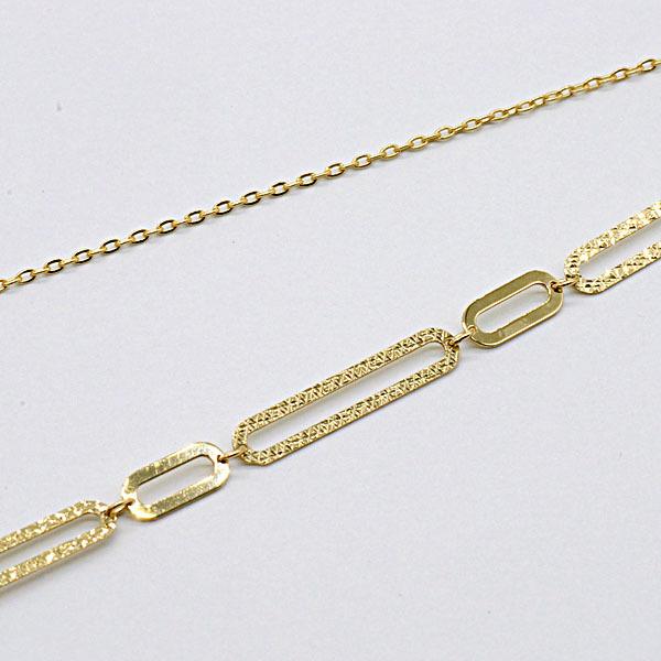 G1115 ウノアレイ　UNOAERRE ネックレスチェーン　750 k18 UNOAERRE K18イエローゴールドロープネックレス 60cm 28875