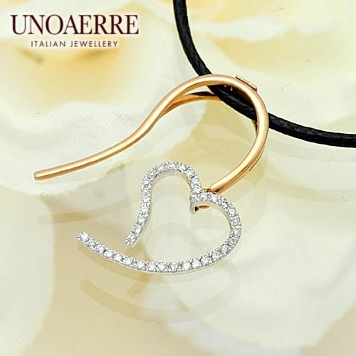 ウノアエレK18WG/PG ホワイトゴールド/ピンクゴールドペンダントネックレス #1024