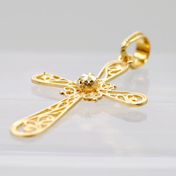 UNOAERRE ウノアエレ　ペンダントトップ　クロス　K18 UNOAERRE（ウノアエレ） ウノアエレ【UNOAERRE】K18イエローゴールド