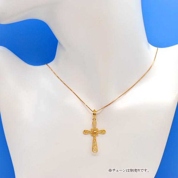 UNOAERRE ウノアエレ　ペンダントトップ　クロス　K18 UNOAERRE（ウノアエレ） ウノアエレ【UNOAERRE】K18イエローゴールド