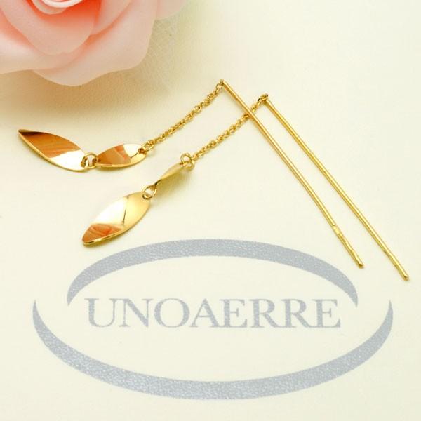 UNOAERRE ウノアエレ UNOAERRE K18イエローゴールド 揺れる