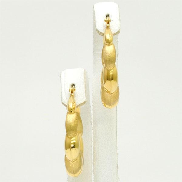 動作確認 ウノアエレ　UNOAERRE K18イエローゴールド フープピアス　#2472 【EI8830825073】(30866円)