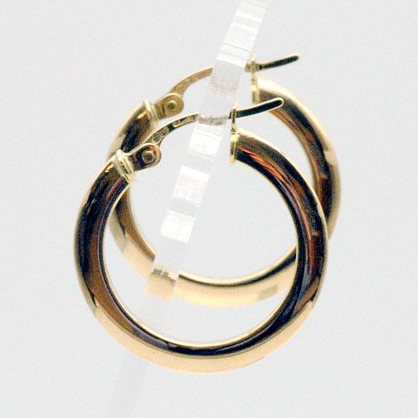 UNOAERRE（ウノアエレ） UNOAERRE K18イエローゴールド フープピアス