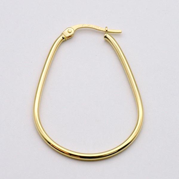 UNOAERRE K18イエローゴールド フープピアス　ウノアエレ UNOAERRE（ウノアエレ） ウノアエレ【UNOAERRE】K18イエローゴールド