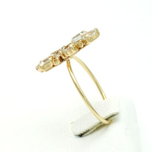 K10 トパーズリング 11号 K10ゴールド トパーズ リング 10金 イエローゴールド K10