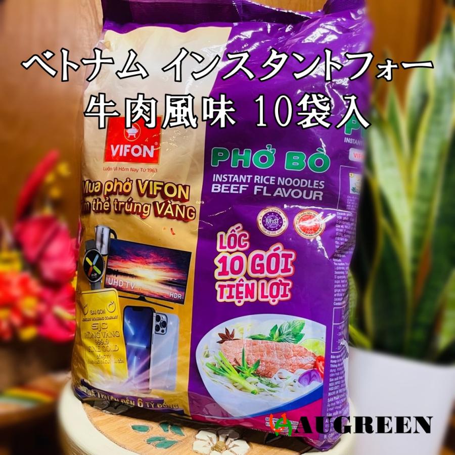 【1点限り】VIFON ベトナム インスタントフォー 牛肉風味 65g×10袋 / VIFON Pho Bo | 