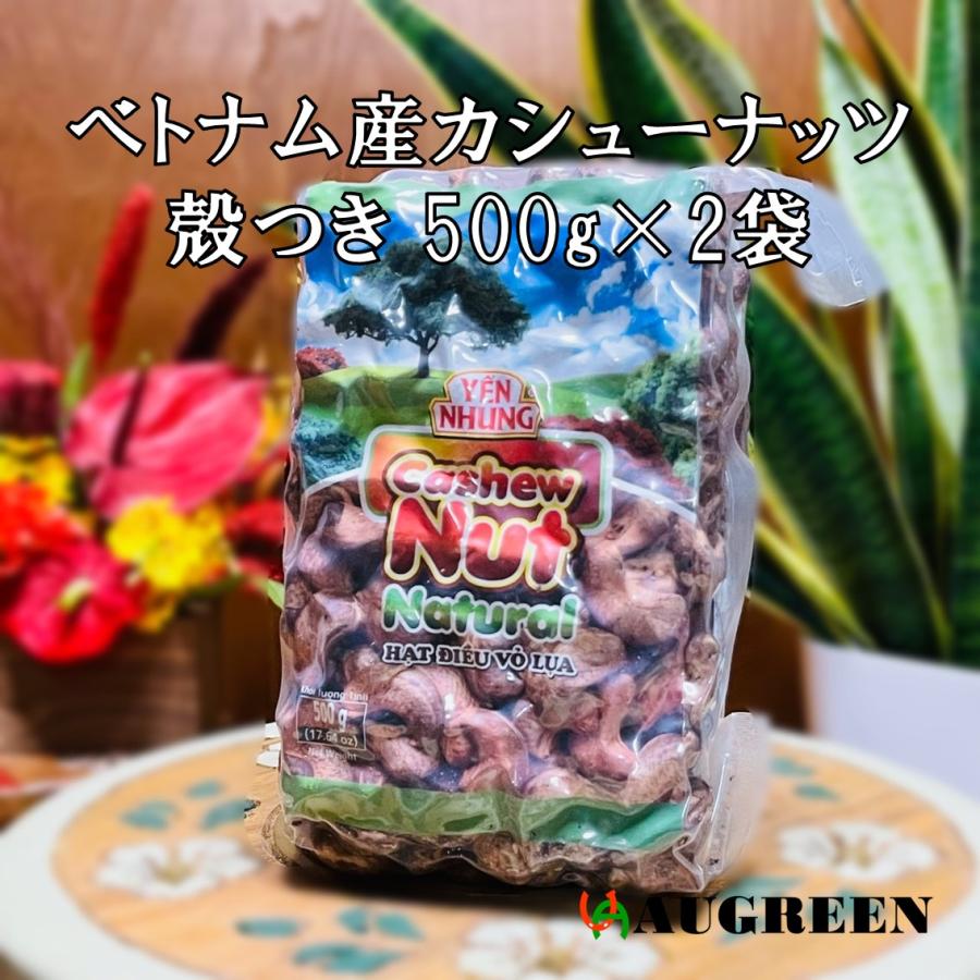 ベトナム産カシューナッツ 殻つき 500g×2袋 YEN NHUNG 密封状態 お土産 ナッツ 美容 健康 cashew nuts Hat dieu | 