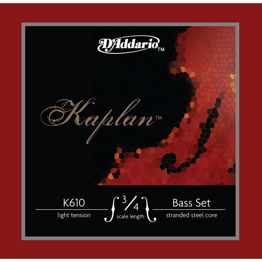 D'Addario ダダリオ ウッドベース(コントラバス)弦 Kaplan Double セット K610 3/4L Light Tension 【国 アコースティックギター弦