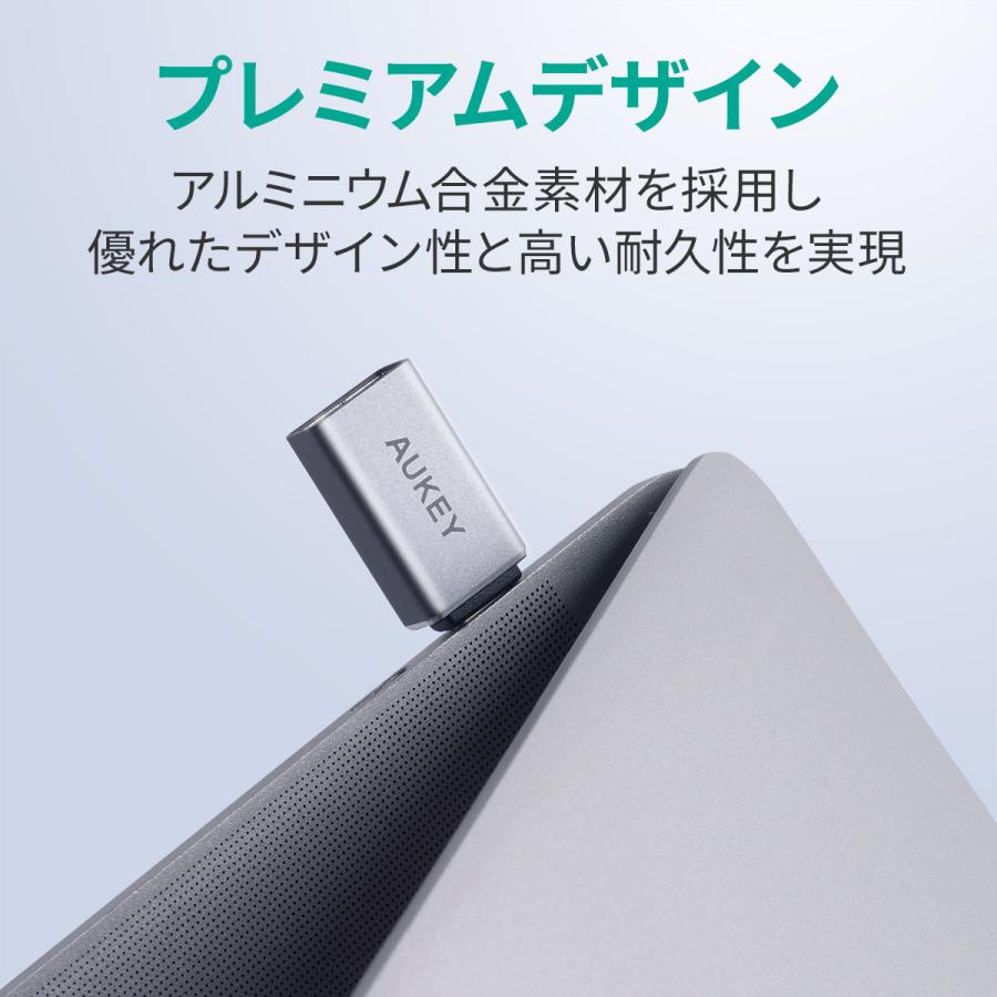 USB変換アダプター 2個セット USB3.0 Type-A to C AUKEY オーキー CB-A22 Unity Series | AUKEY | 05
