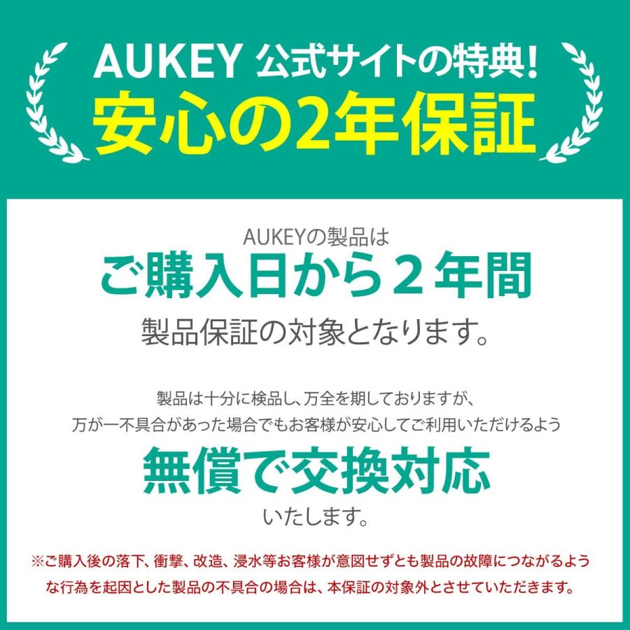 USB Type-C ケーブル タイプC to タイプC 1m ブラック PD 急速充電 デジタル表示 100W スマホ データ転送 480Mbps AUKEY CB-CC13｜aukey｜15