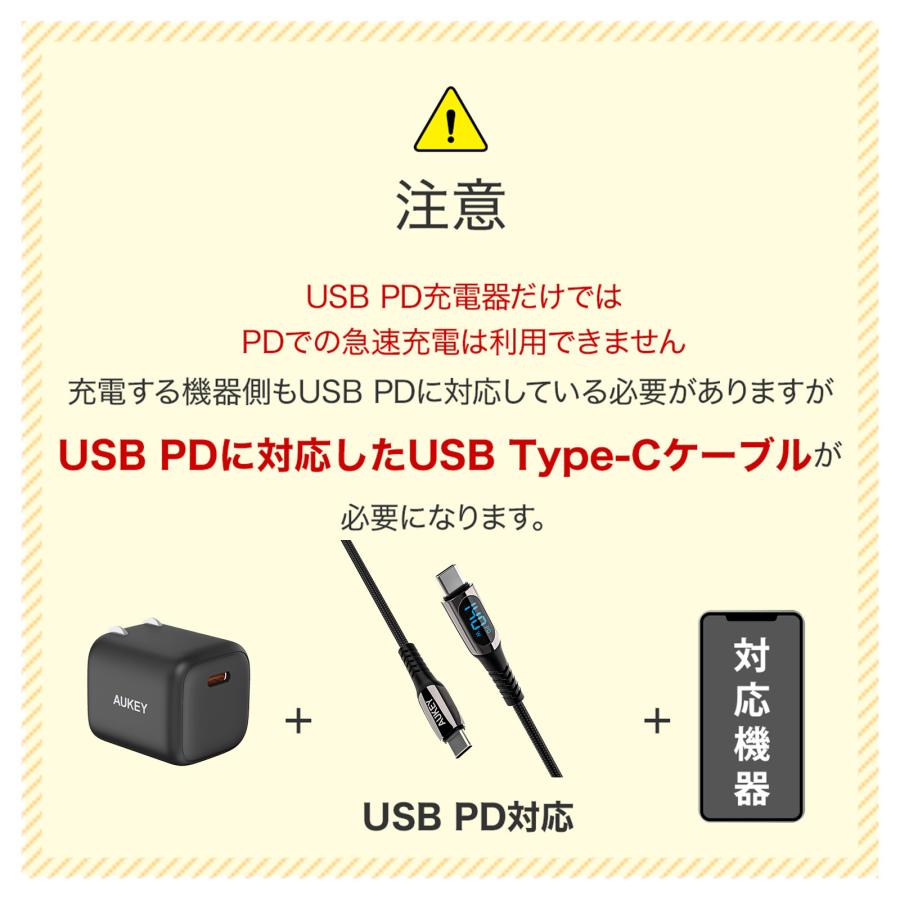 USB充電器 ACアダプター 折りたたみ式プラグ Type-C  急速充電 PD対応 20W 超小型 スマホ iPhone Android対応 PSE認証 AUKEY  Omnia Mini 20W II PA-B1S｜aukey｜16