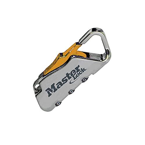 Master Lock (マスターロック) カラビナ型ロック ダイヤル 暗証番号設定 バックパック キーホルダー キャンプ アウトドア 幅63