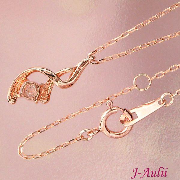 ダイヤモンド ネックレス 一粒 0.1ct 4月誕生石 天然石 0.1カラット 10金ピンクゴールド レディース 50代 40代 60代 30代 20代 k10pg シンプル 妻 彼女 ギフト | ブランド登録なし | 03