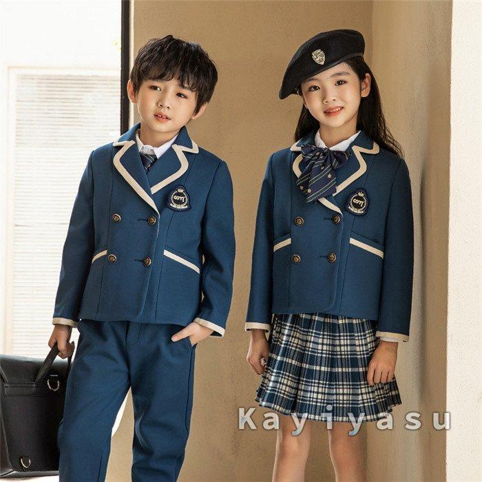 店内全品対象 入学式 卒業式 子ども服 制服セット 小学校 5点セット フォーマルスーツ ブレザー スカート ズボン シャツ ネクタイ キッズ 女の子 男の子 100cm 180cm対応 Blog Melen Sa