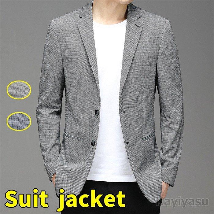 テーラードジャケット メンズ スーツジャケット ビジネスウエア ブレザー 長袖 アウター サマージャケット カジュアル 紳士 スリム 通勤 フォーマル 最も優遇