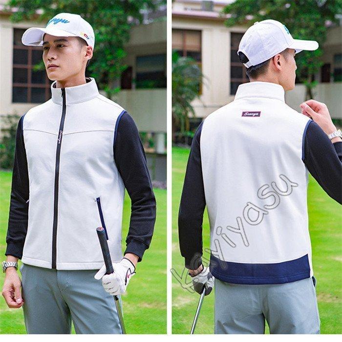 2787円 81 以上節約 ゴルフベスト メンズ ゴルフウェア 裏起毛 袖なしジャケット インナーベスト ジレ チョッキ アウトドアベスト 登山 お釣り スポーツ 防寒着 男性用 秋冬