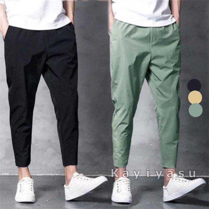 スキニーパンツ メンズ テーパードパンツ 長ズボン イージーパンツ 9分丈 ボトムス 薄手速乾 アンクルパンツ スポーツウエア カジュアル ジム かっこいい 完売