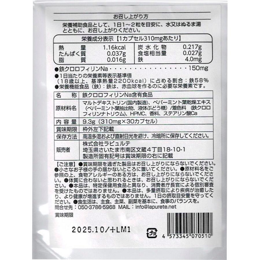 Feクロロミント５袋　ニオイ対策サプリ feクロロフィル　体臭 口臭 加齢臭　足のニオイ　頭皮のニオイ　ミント　ゆうパケット送料無料 健康　 |  | 10