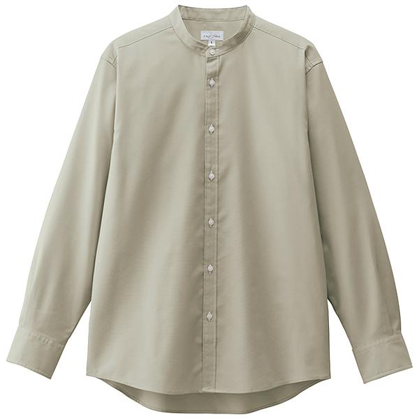 ボンマックス（BONMAX） バンドカラー長袖シャツ スタンドカラー