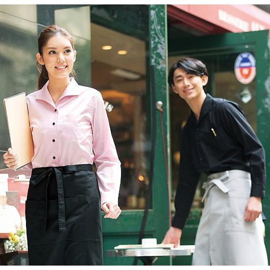 イタリアンカラーメンズ長袖シャツ パティシエ カフェ レストラン ビストロ ブラッスリー ベーカリー 飲食店ユニフォーム Fb5033m Fb5033m Aupres Uniform Square 通販 Yahoo ショッピング