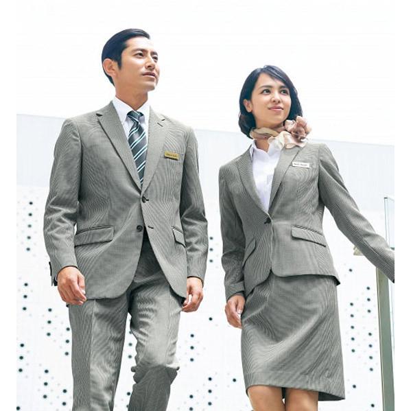 ボンマックス（BONMAX） スカート ストレッチスカート ひざ丈 千鳥格子