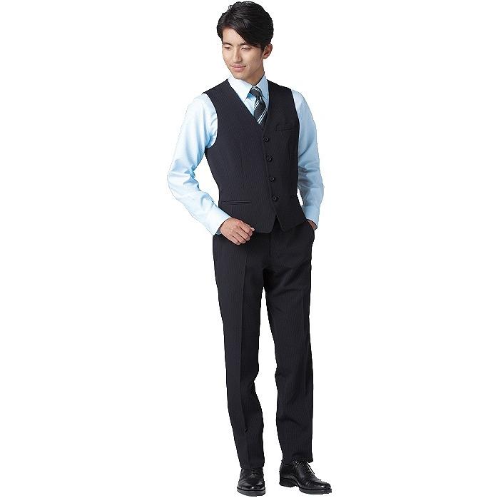 うさと服　メンズベスト ベスト メンズ アルベ AS-8063 ストレッチ 飲食店 厨房 ホテル