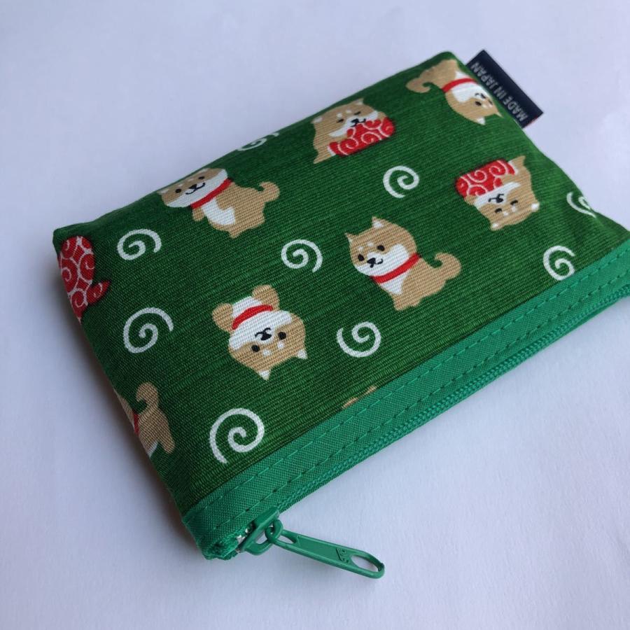 カードケース ポーチ 小銭入れ 豆柴のおつかい 犬 柴犬 日本製 前田染