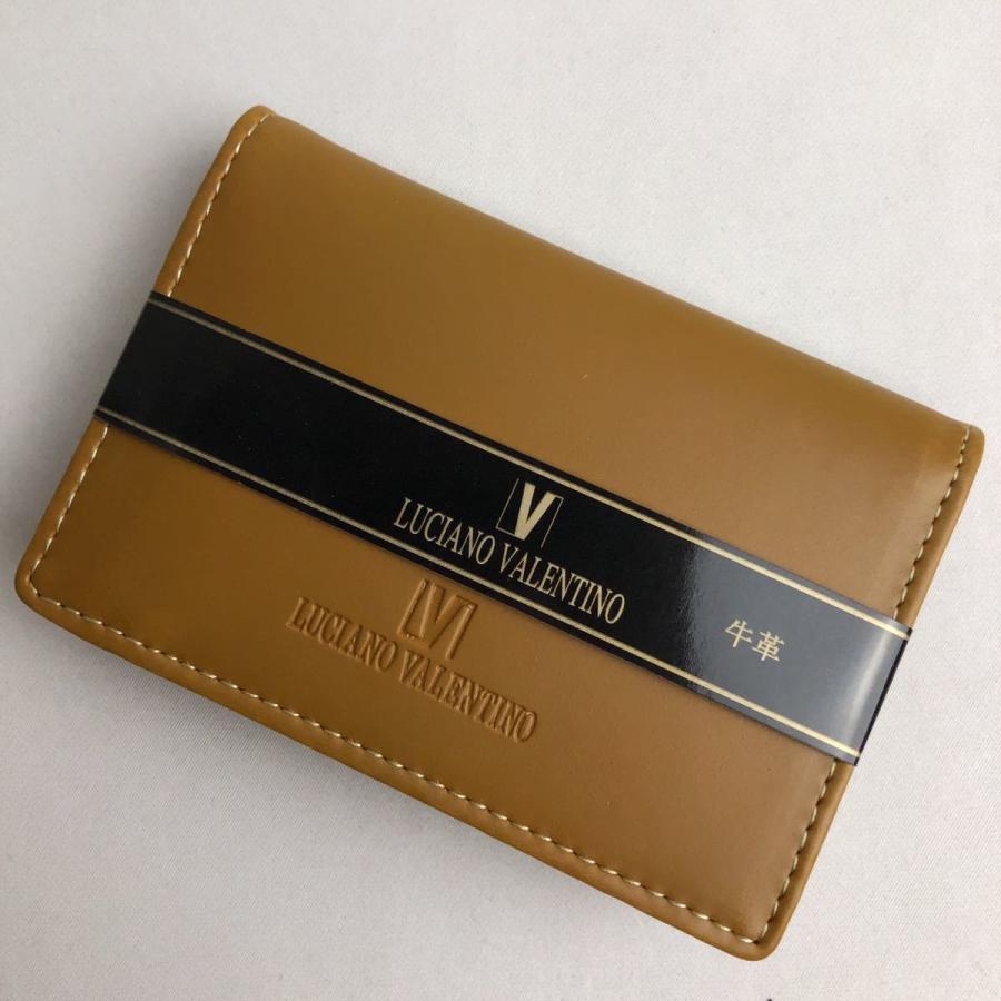 パスケース 茶系 レザー 牛革 本革 定期入れ 免許証入れ Luciano Valentino ルチアーノ バレンチノ 送料無料 出色