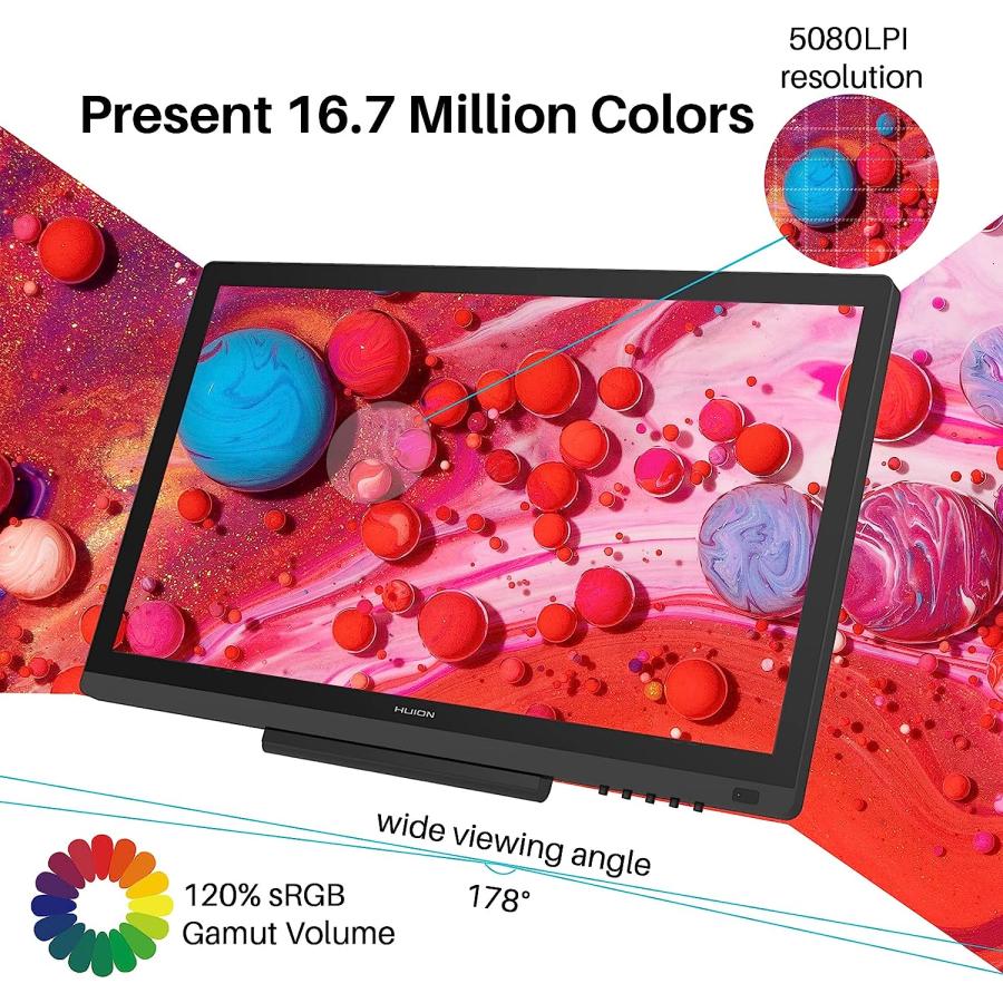 Aazon.co: HUION Kavas Pro 24 4K UHD - Tableta De Dibujo Gráfico Con - Foto 2