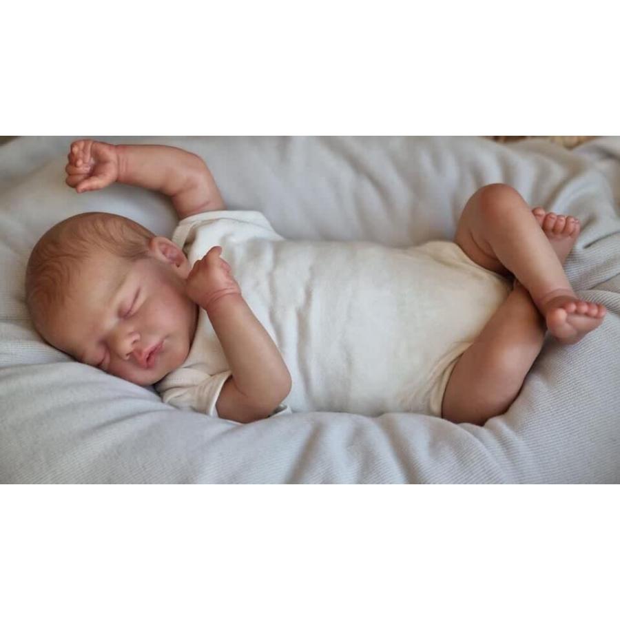 OCSDOLL 18インチ リアル 新生児 赤ちゃん 人形 サム ビニール 睡眠 ベビードール シリコン リボーン ベビードール 本物そっくり 目を閉じて 女の子ギフト｜aurinkousa｜02