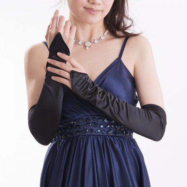 結婚式で使用 楽天市場】【 メール便可 】 サテン ブライダル ロンググローブ