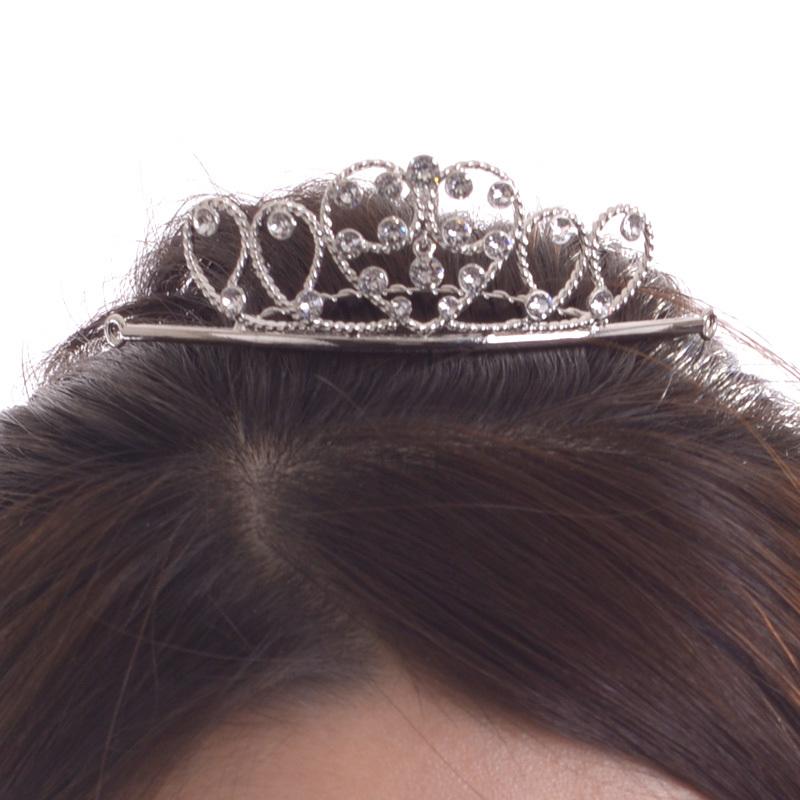 aurora クリスタルハートミニティアラ 90 日本製 国産 スワロフスキー