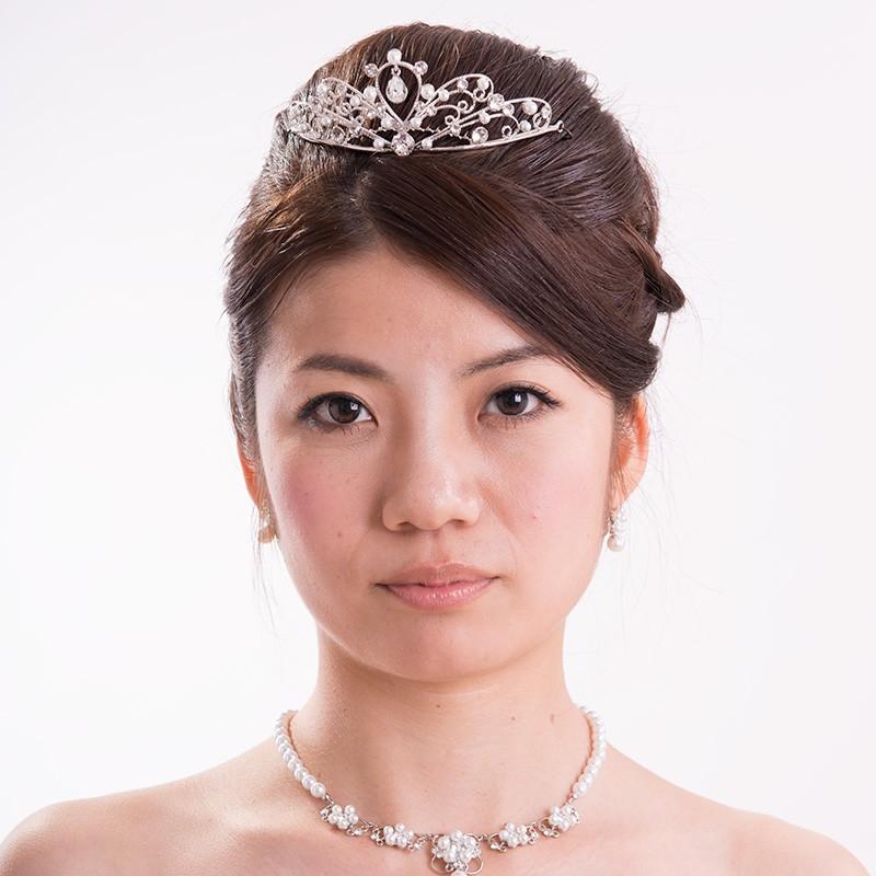 aurora ティアラ 日本製 スワロフスキー使用 417 花嫁 ウェディング